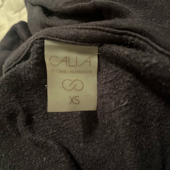 CALIA by Carrie Underwood Black Sweatshirt with Zipper Accents - Picture 3 of 3